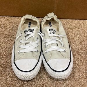 converse, women’s 7, beige/crème